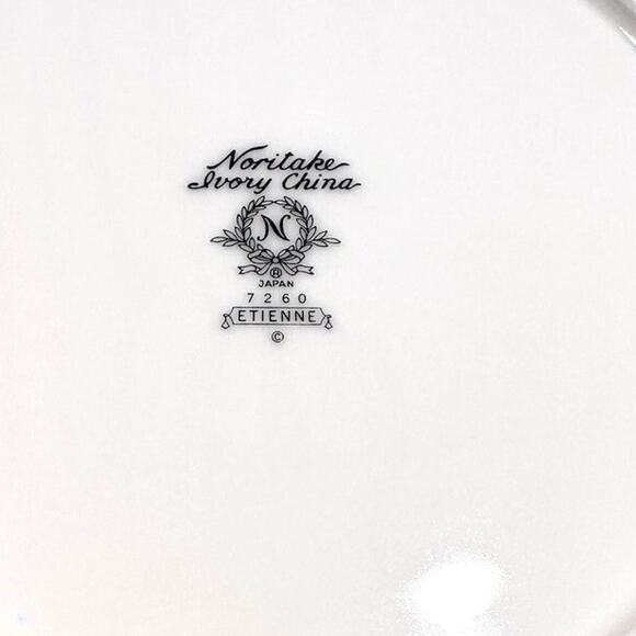 Noritake Etienne #7260 Fine Bone China Japan Salad Plates-Set of 2-Excellent! - Picture 4 of 4
